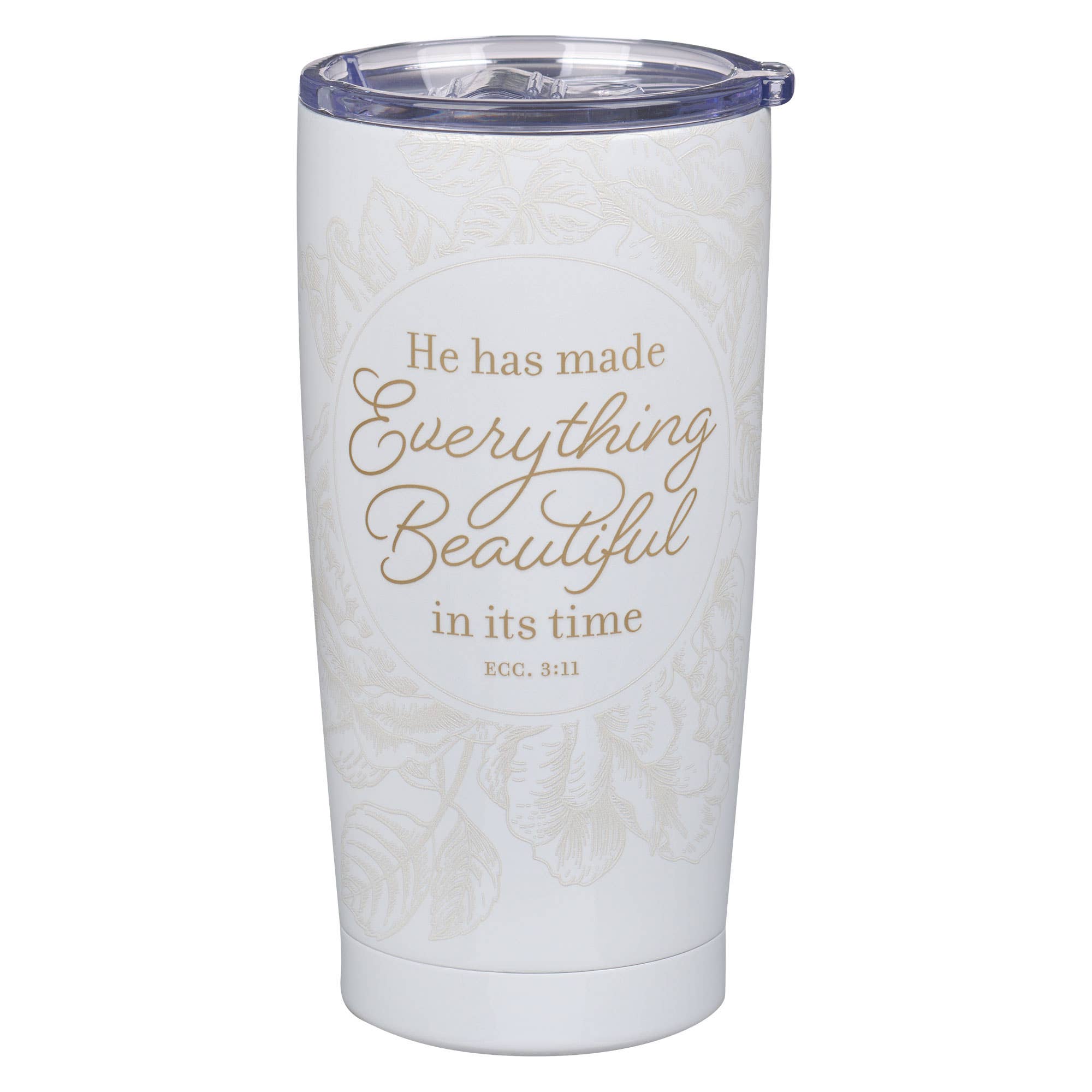 Tumbler Everything Beautiful Ecc. 3:11 - Ivory